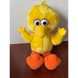 Vintage 1994 Tyco Sesame Street Big Bird Plush Jim Henson Yellow Bird 11 Inch